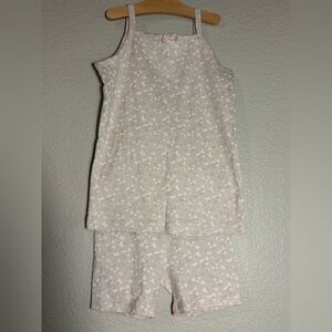 NWOT Jamie Kay Girls 7Y Light Lavender Floral Set- Tank & Bike Shorts